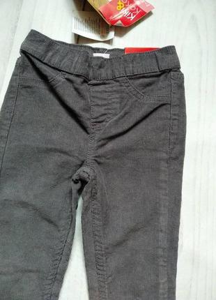 Штаны брюки вельветы для девочки 4