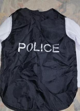 Карнавальний костюм, кофта поліцейського на 4-6років2 фото