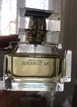 Парфюмированная вода notorious от ralph lauren 30 ml