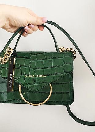 Стильная кожаная сумка/кроссбоди