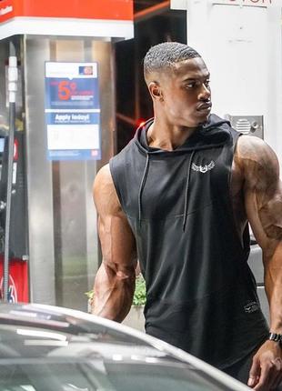 Чоловіча жилетка з капюшоном "ga fitness wolf"