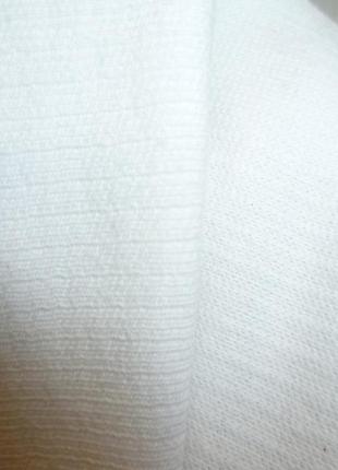 Білий коттоновый лонгслив bossini щільна футболка з довгим рукавом з вишивкою8 фото