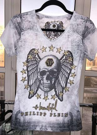 Новая женская футболка philipp plein.