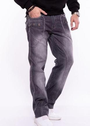 Прямые,базовые,классические серые джинсы,р-ры 28,29,30,31,рост l:341 фото
