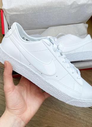 Nike blazer white кроссовки найк белые кожа оригинал