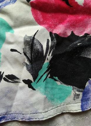 Спідниця-шорти принт квіти, штапель, дуже класна2 фото