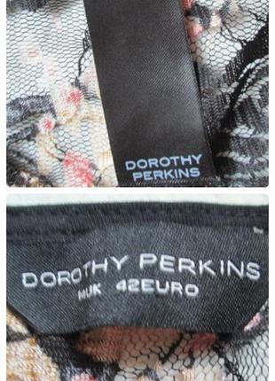 Милая ажурная футболка сетка в цветочный принт dorothy perkins.4 фото