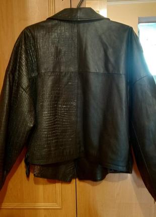 Черная винтажная косуха стиль 80-х2 фото