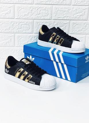 Кросівки жіночі підліткові adidas superstar кросівки адідас суперстар4 фото