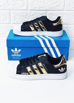 Кросівки жіночі підліткові adidas superstar кросівки адідас суперстар3 фото