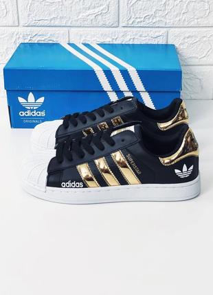 Кросівки жіночі підліткові adidas superstar кросівки адідас суперстар5 фото