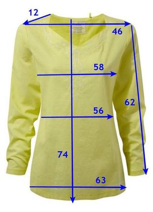 (пог 58 см.) летняя тонкая 100% хлопок  блуза туника от craghoppers (англия)7 фото