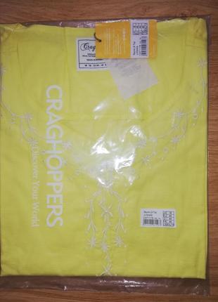 (пог 58 см.) летняя тонкая 100% хлопок  блуза туника от craghoppers (англия)4 фото