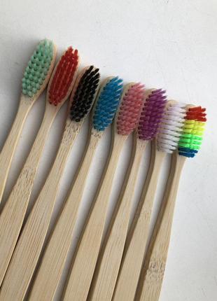 Бамбукова зубна щітка бамбук зубная щетка2 фото