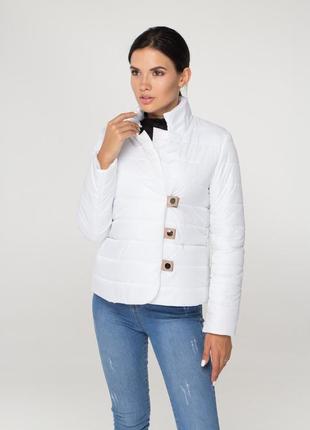 Демісезонна куртка (білий)4 фото