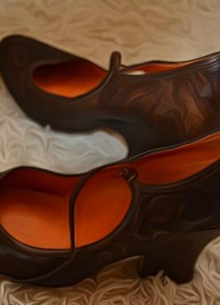Сказочные туфли, audley, кожа, роспись, единичный товар, хенд мейд, премиум качество