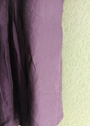 Повністю шовкове чудове плаття фіолетову warehouse з рюшами лялькове4 фото