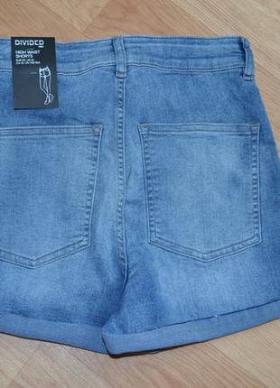 Шорты джинсовые h&amp;m с высокой талией3 фото
