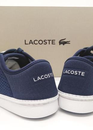 Стильные дышащие кроссовки легкие кеды мокасины lacoste оригинал3 фото