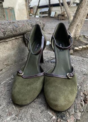 Туфлі замша зелені. style & co2 фото