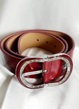 Пояс leather ремінь шкіряний новий жіночий лаковий