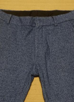 Мягкие узкие меланжевые буклированные трикотажные брюки- чиносы asos англия 32 р2 фото