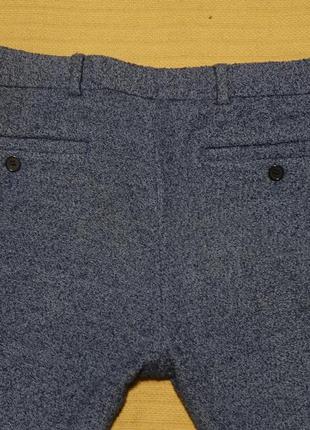 Мягкие узкие меланжевые буклированные трикотажные брюки- чиносы asos англия 32 р7 фото
