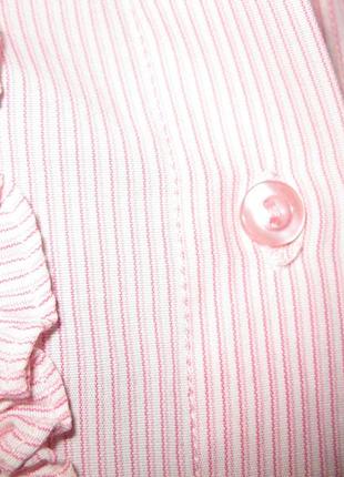 Ніжно рожева блузка з манжетами, egr,12uk, км0927, в офіс, на роботу, ошатна.7 фото