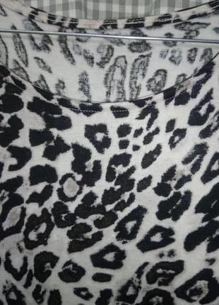 Платье сарафан divided леопардовый открытые плечи3 фото