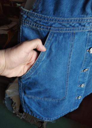 Классный джинсовый комбез на девочку или стройную девушку размер s  фирма stradivarius5 фото