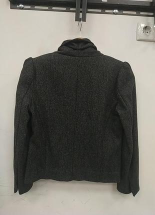 Пиджак короткий шерсть  с подплечниками8 фото