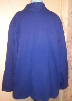 Трикотажный пиджак на пуговицих и с карманами,большого размера,индия5 фото
