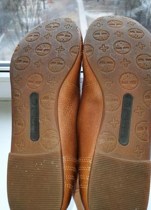 Балетки туфли кожа timberland  ecco размер 38, стелька 25 см.новые!6 фото