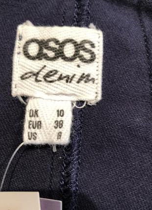 Сарафан "asos" коттоновый синий с карманами (великобритания).8 фото