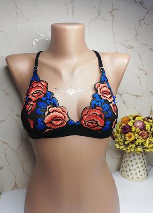Бюстье бюстгальтер с вышивкой 10/12