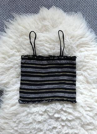 Топ жатка гумка локшина бретельки шлейки короткий