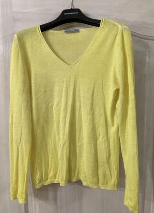 Лимонний реглан кофта коттон