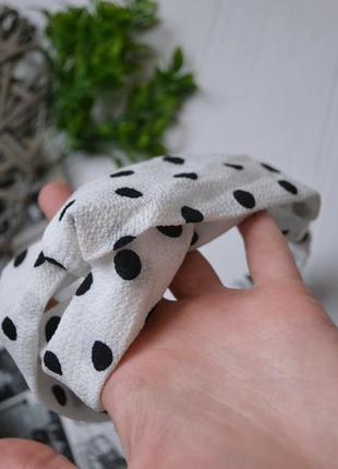 Повязка в горох на голову