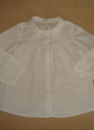 Блуза zara babygirl на девочку 18-24 мес.