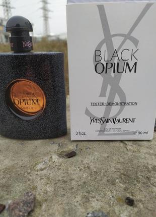 Парфумована вода тестер для женщин объем 100 мл в стиле yves saint laurent opium black