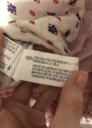 Блуза віскоза в принт віскоза zara розмір xs3 фото