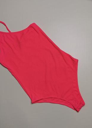 Рожевий боді в рубчик на одне плече німеччина