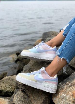 Кросівки nike air force 1 shadow pastel шкіряні накладений платіж4 фото