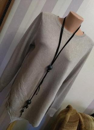 Асиметричний легкий трикотажний джемпер, светр