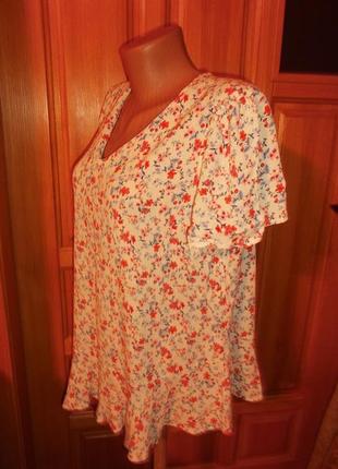 Блуза удлиненная туника жатка цветная р. 22 - 3xl - tu2 фото