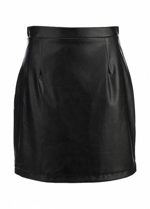 Спідниця з еко-шкіри, чорна шкір-зам спідниця river island.класична чорна спідниця