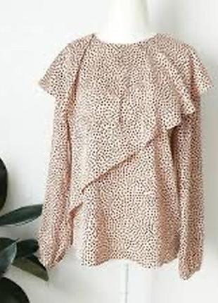 Zara шикарна блуза в горох