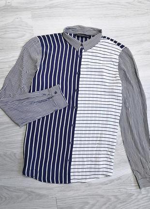 Трендова блуза колор блок в смужку від zara