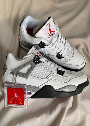 Кросівки n1ke jordan retro 4 white cement