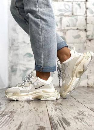 Стильные женские кроссовки в стиле balenciaga triple s топ2 фото